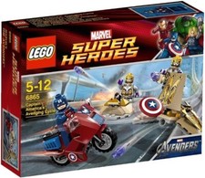 Lego Captain America's Avenging Cycle 6865 Super Heroes Minifigure Building Set