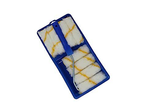 Paint Roller Tool Kit Painting Set Mini Plastic Paint Tray Set,Microfiber Roller - Picture 7 of 10