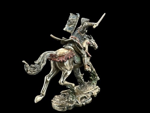 Samurai japonés a caballo con armadura con Katana Veronese WU78195A4 - Imagen 6 de 10