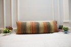 Handmade Kilim Pillow, 12x36inc Long Pillow Case, Organic Wool Kilim Pillow, Dec