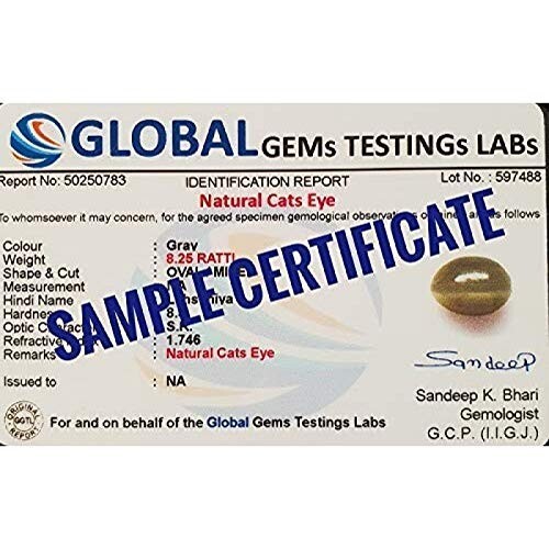 Pendentif Panchdhatu Lehsuniya 7,25 ratti Shell certifié pour hommes et femmes - Bild 3 von 3