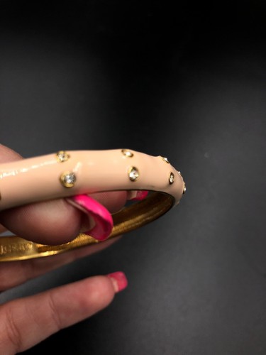 Brazalete Brazalete J CREW Rubor Cristal Rosa Tono Dorado ¡Impresionante! #C1 - Imagen 12 de 12