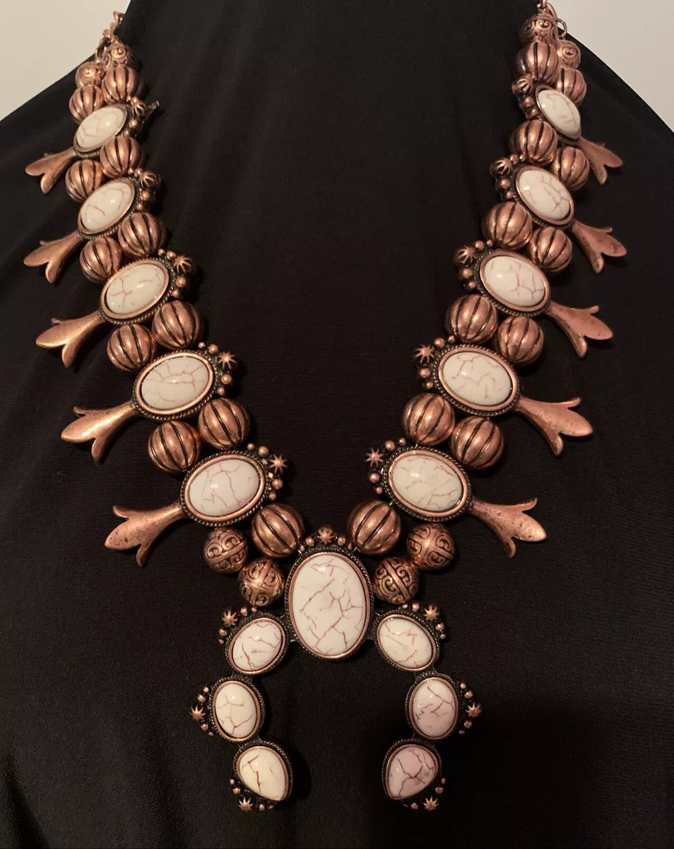 Copper squash on sale blossom necklace