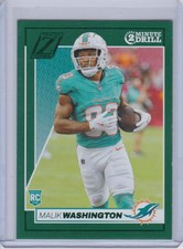 2024 Panini Zenith Malik Washington 2 Minute Drill Rookie Card!! SP!!