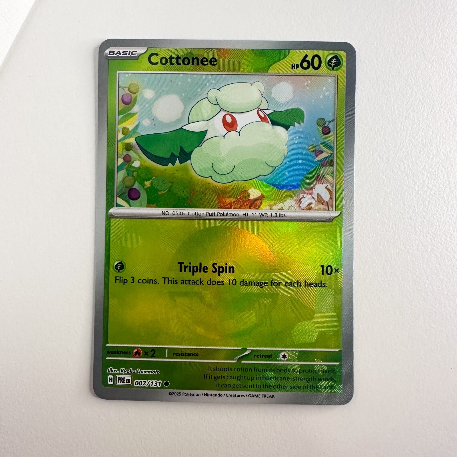 Cottonee (Poke Ball) - 007/131 - Pokemon Prismatic Evolutions NM