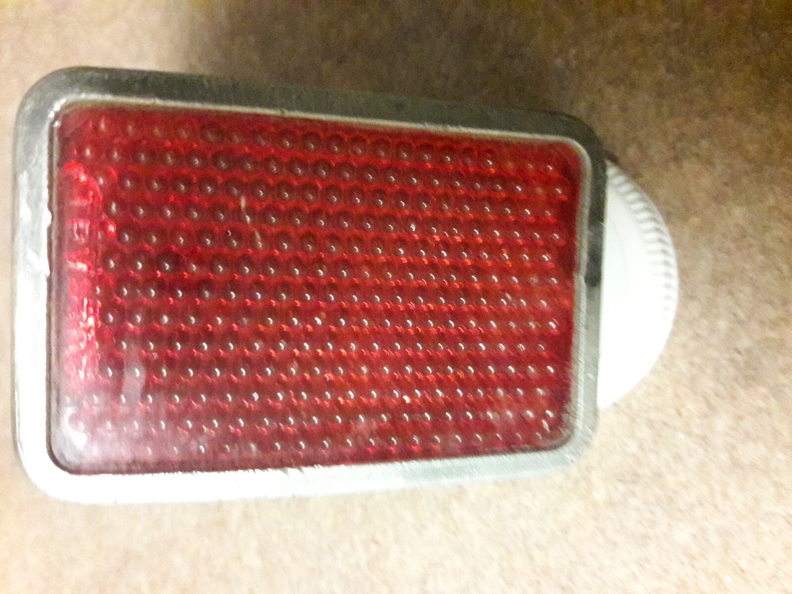 1950 vintage bicycle glass reflector 1950 vintage bicycle glass reflector