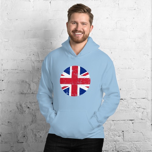 Sudadera con capucha unisex Union Jack Roundel personalizada - Imagen 4 de 5