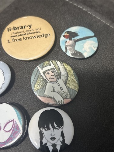 Lot of 7 Button Pins. Misc, Where The Wild Things Are. - Picture 2 of 3