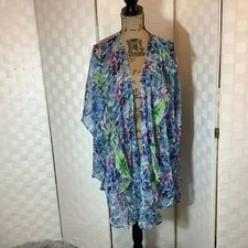 NWT Steve Madden Blue floral kimono one size