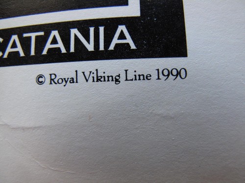 Original Vintage ROYAL VIKING LINE Cruise Ship Travel Poster. 29-1/2" x 38-1/2" - Picture 5 of 6