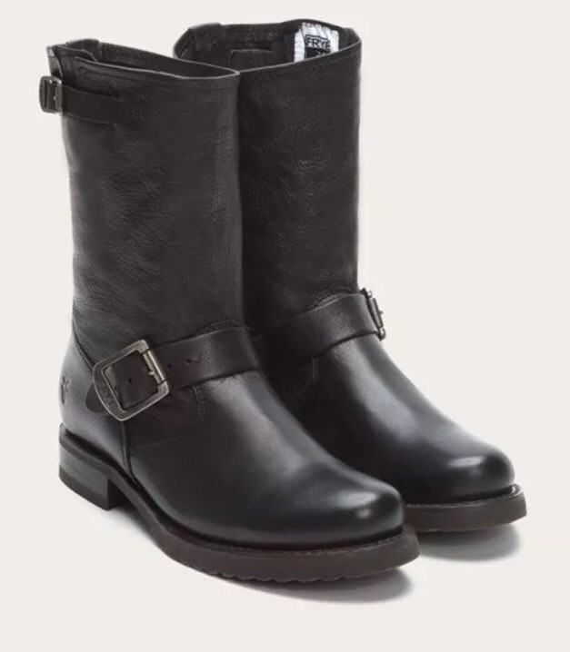 Frye Veronica Short Shortie Boots Black Leather 6.5 298 Ret Frye Veronica Short Shortie Boots Black Leather 6.5 298 Ret