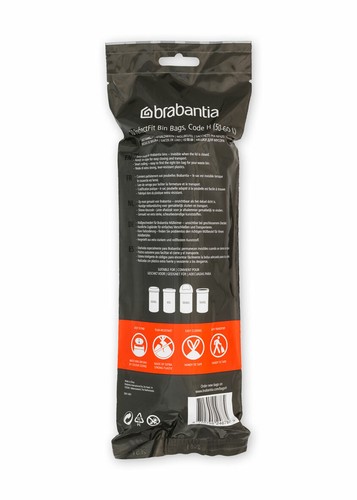 12x 10 Stk. brabantia Müllbeutel 50-60 L Kode H für Wesco Pushboy Abfallsack - Bild 4 von 7