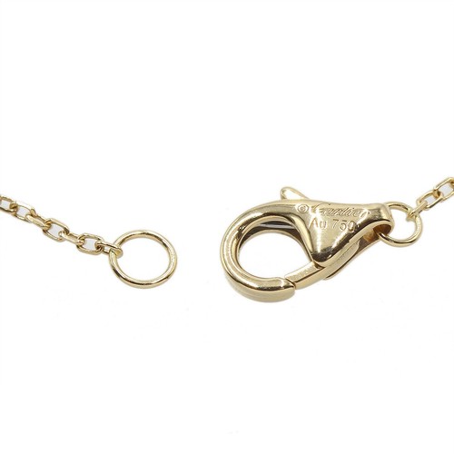 Cartier 18K Yellow Gold Mother of Peal Diamond Amulette de Chain Bracelet N2087 - Picture 7 of 9