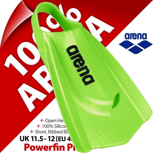 Arena Powerfin Pro Schwimmflossen Flossen Kicktraining Größe UK 11,5 - 12, EU 46-47 - Bild 2 von 12