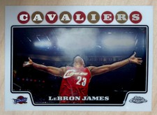 NBA カード Lebron James Topps Chrome PSA9 2008 Topps Chrome LeBron James PSA 9 MINT #23 ICONIC Image