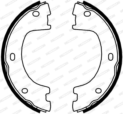 FERODO FSB4103 Brake Shoe Set, parking brake for MERCEDES-BENZ,VW - Bild 3 von 3