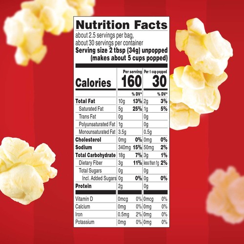 Orville Redenbacher'S Movie Theater Butter Microwave Popcorn, 3.29 Oz, 12 Ct - Picture 8 of 9