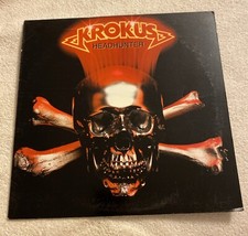 Krokus Headhunter Arista Records LP Vinyl Heavy Metal 1983 Original Inner