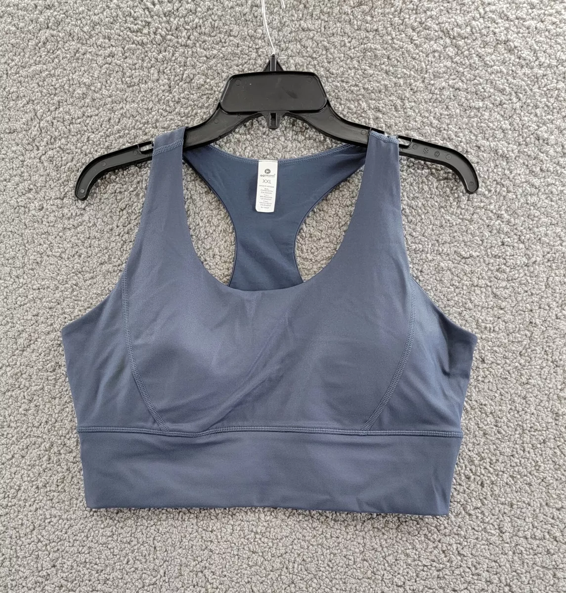 90 Degree by Reflex Sports Bra Women's XXL Celestial Navy Racerback  Pullover~