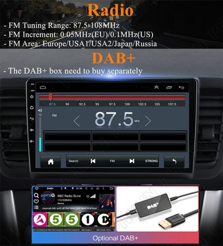 9'' For Android 10.1 1+16GB Radio GPS Navigation For Subaru Legacy Outback 03-09 - Picture 9 of 11