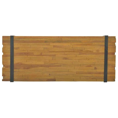 NNEVL Coffee Table 110x45x38 cm Solid Teak Wood - Picture 4 of 5