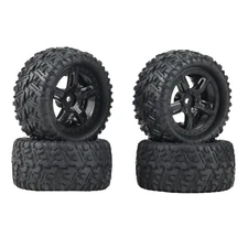 Tire 4PCS Tyre Tires Remo Hobby 1/16 Monster Truck RC 12mm Hub P6973 HSP86017
