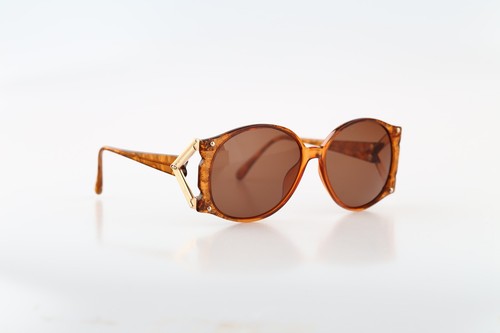 Christian Dior 2575 20, Vintage 70s icon brown oversized round sunglasses - Picture 3 of 10