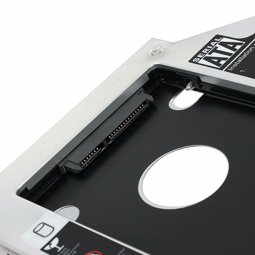 9.5 mm Universal SATA 2nd SSD HDD Hard Drive Caddy Tray CD DVD-ROM Optical Bay - Afbeelding 8 van 8