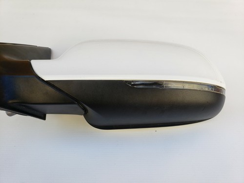 2010-2016 AUDI A4 SEDAN FRONT DOOR SIDE VIEW MIRROR DRIVER SIDE OEM WHITE - Foto 3 di 10