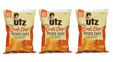 UTZ Potato Chips The Crab Flavor Chips 9.5 oz 3 Bags