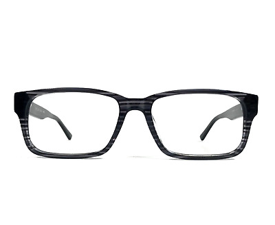 RYE Eyeglasses Frames ZYLOWARE 194 566Z Striped Black Horn RYE Eyeglasses Frames ZYLOWARE 194 566Z Striped Black Horn