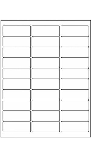 Business Source 21050 White Laser Label - 1" X 2.62", 30/Sheet, 3000/Pack - Picture 3 of 3