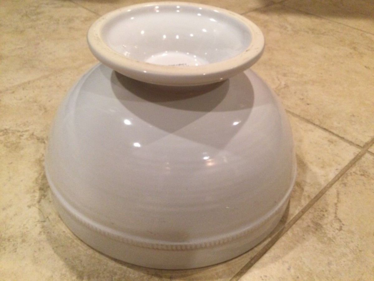 Pottery Barn Hand crafted Large Bowl 12.5” Made Portugal Classic