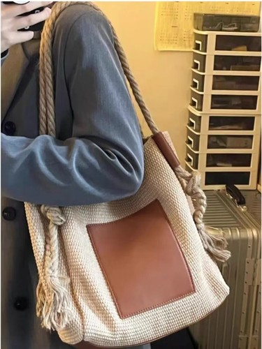 Summer New Women Shopping Bag Large Handbag One Shoulder Fashion Travel - Picture 6 of 16