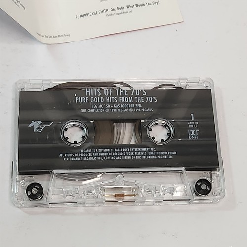 Hit's Of The 70's Various Artists Cassette Tape Pegasus PEGMC158 Compilation - Picture 7 of 9