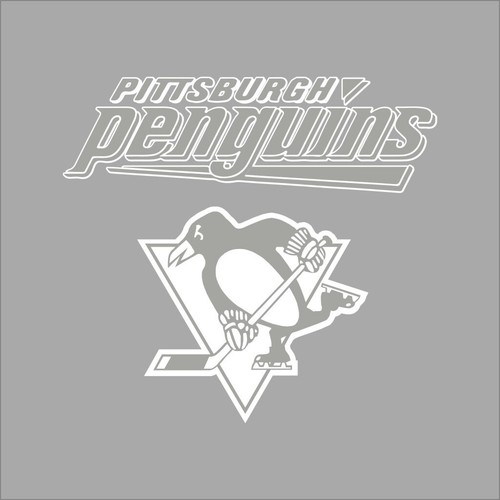 Pittsburgh Penguins #5 logotipo del equipo de la NHL 1 color vinilo calcomanía pegatina pared ventana coche - Imagen 1 de 7
