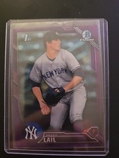 2016 Bowman - Chrome Prospects Purple Refractor #BCP24 Brady Lail /250 (RC)