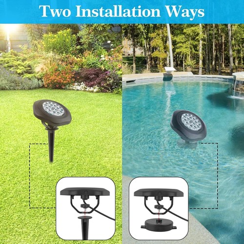 1/2/3/5 RGB Solar LED Spotlight Spot Light Lamp Garden Pool Pond Underwater IP68 - Picture 11 of 51