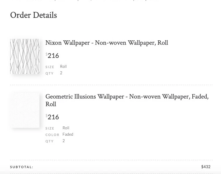 NUEVO (x2) Papel Pintado de Lujo Rolls of Milton & King Designer - Nixon (valor 220 dólares) Foto 4 de 4