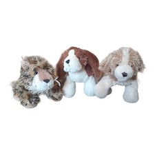 3 Ganz Webkinz Lil Kinz Basset Hound Cocker Spaniel Cheetah Plush No Code