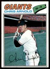 1977 Topps Chris Arnold San Francisco Giants #591
