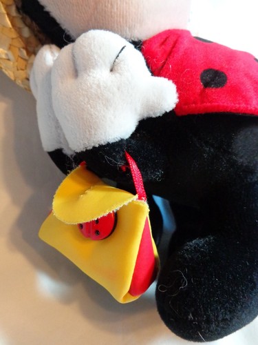 LADYBUG GIRL 9" Peluche con Cartera y Sombrero de Paja Flores Inc Globos 96049 - Imagen 3 de 10