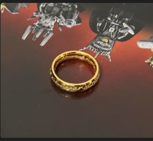 1 Stück Herr der Ringe Der Eine Ring Wolfram Bester Ring Geschenk Schmuck Sammlung - Bild 10 von 11