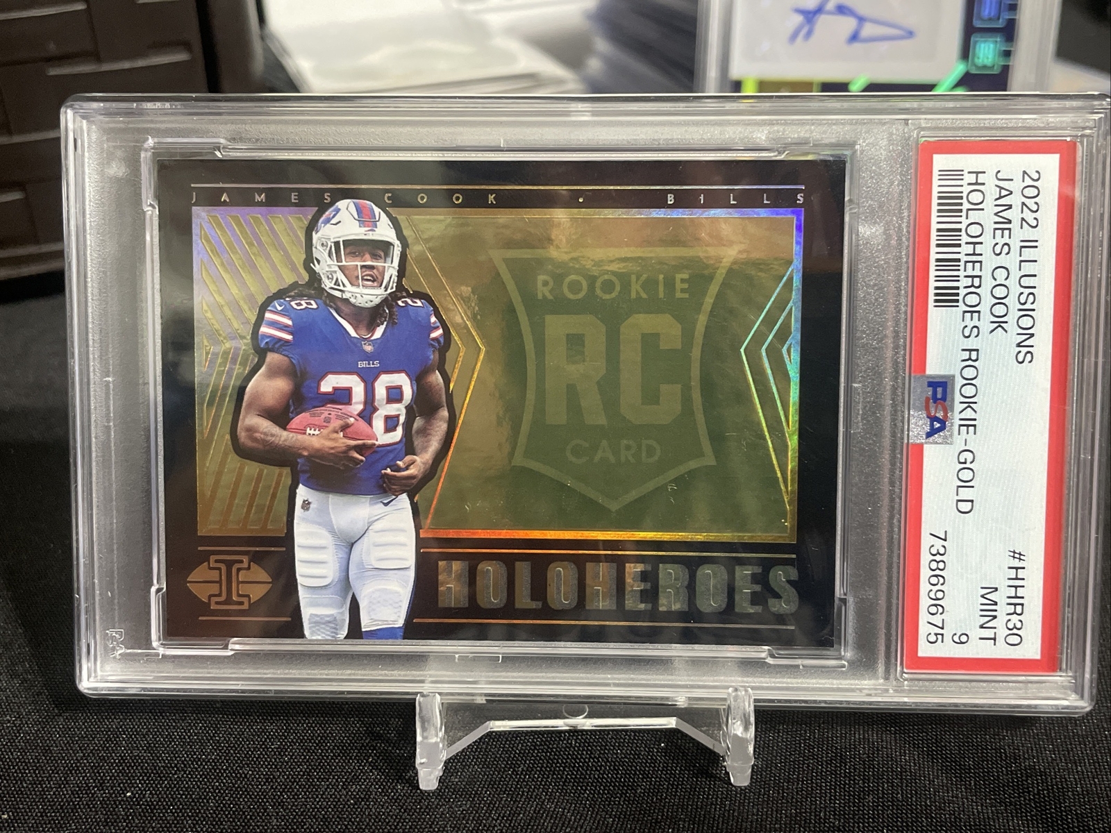 James Cook Panini Illusions Holoheroes Rookie #HHR30 Gold