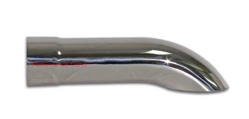 Stainless Steel Exhaust Tip Turn Down 3.5" Inlet - 3.5" Outlet - 15" Long - Picture 2 of 3