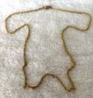 Gold Tone Twisted Chain Necklaces Magnetic Clasp. 31”