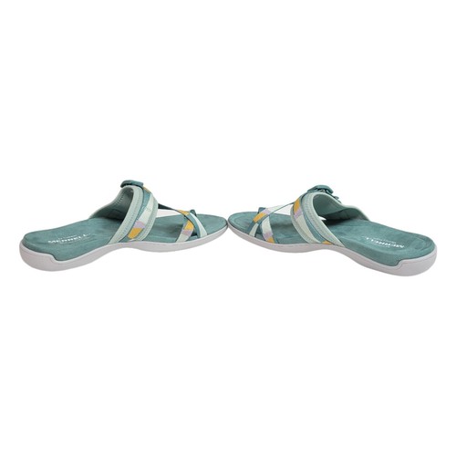 Merrell Womens 7 8 9 10 District 3 Wrap Web Slide Sandals Slip On Green - Picture 8 of 10