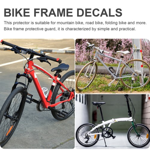 2 Stück Fahrrad Rahmen Aufkleber Silikon Kettenstrebe Schutz Anti-Kratzer Aufkleber - Bild 10 von 12