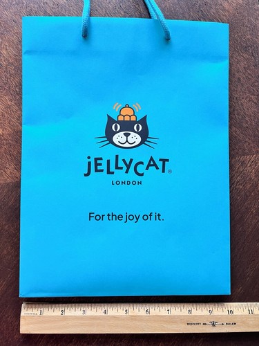 Jellycat London Blue Drawstring Bag Pouch, Shopping Bag, exclusive sticker sheet - Picture 5 of 9