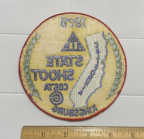CGSTA State Shoot 1979 Kingsburg California ATA Trap Shooting 5” Round Patch - Picture 3 of 3